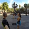 Running Tour in Barcelona - Modernism Architecture Gaudi Tour, Placa Reial Gaudi Lamppost - Run Fun Sights